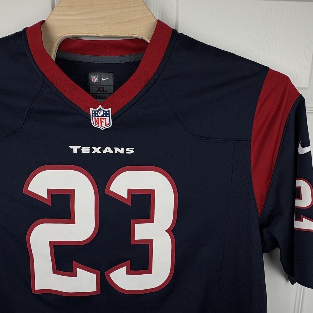 Houston Texans Nike Mens XL Arian Foster Football Jersey Blue NFL 23 On Field